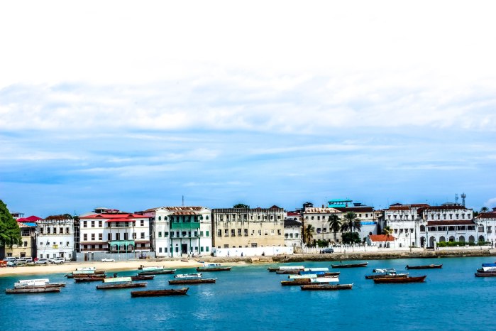 The view of Stone Town, Zanzibar on arrival by ferry. Photograph: Alex Mayeye
